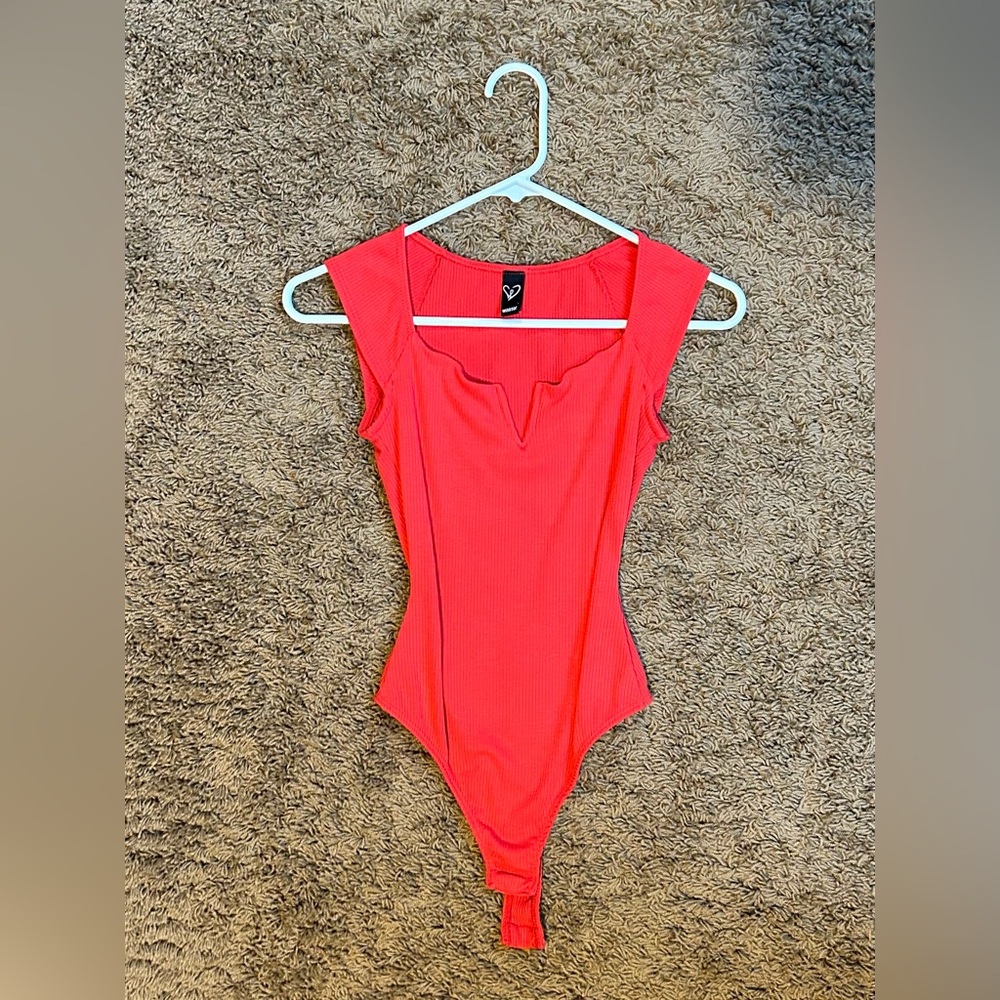 Windsor Red Sleeveless Bodysuit One Piece